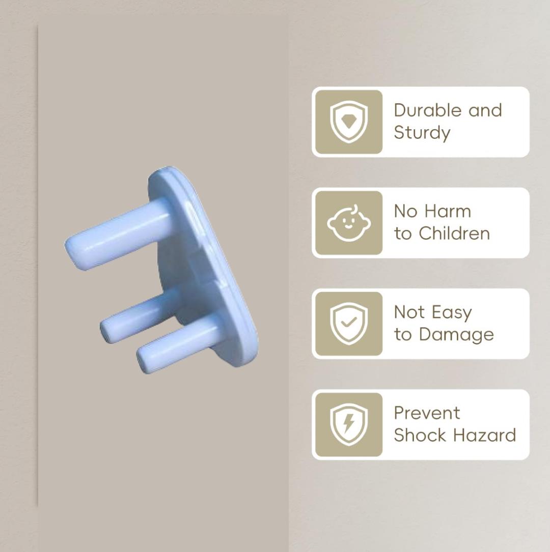 Safety Cover Guards for Electric Socket Plug (Small)