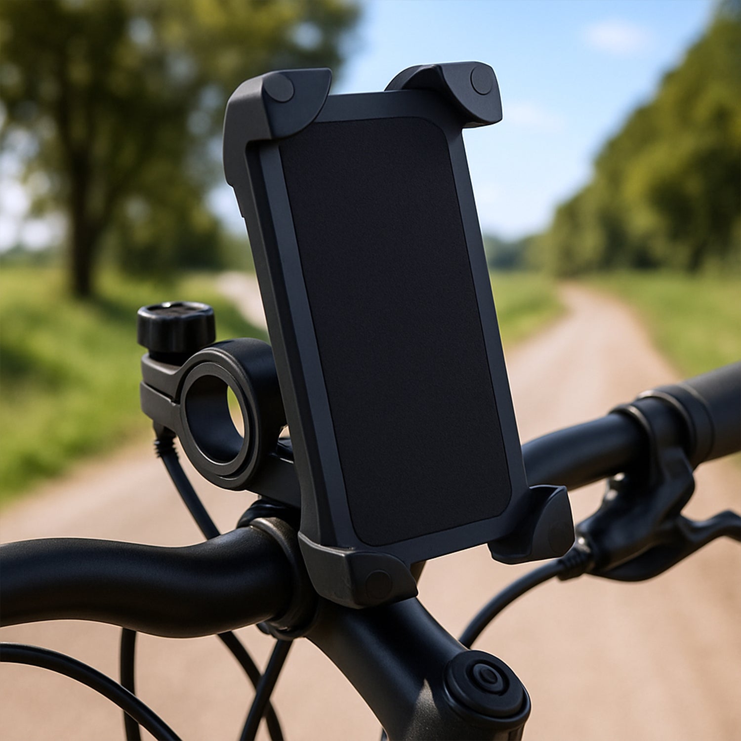 Bike Phone & Mobile Mount Anti Shake and Stable Cradle Clamp with 360° Rotation