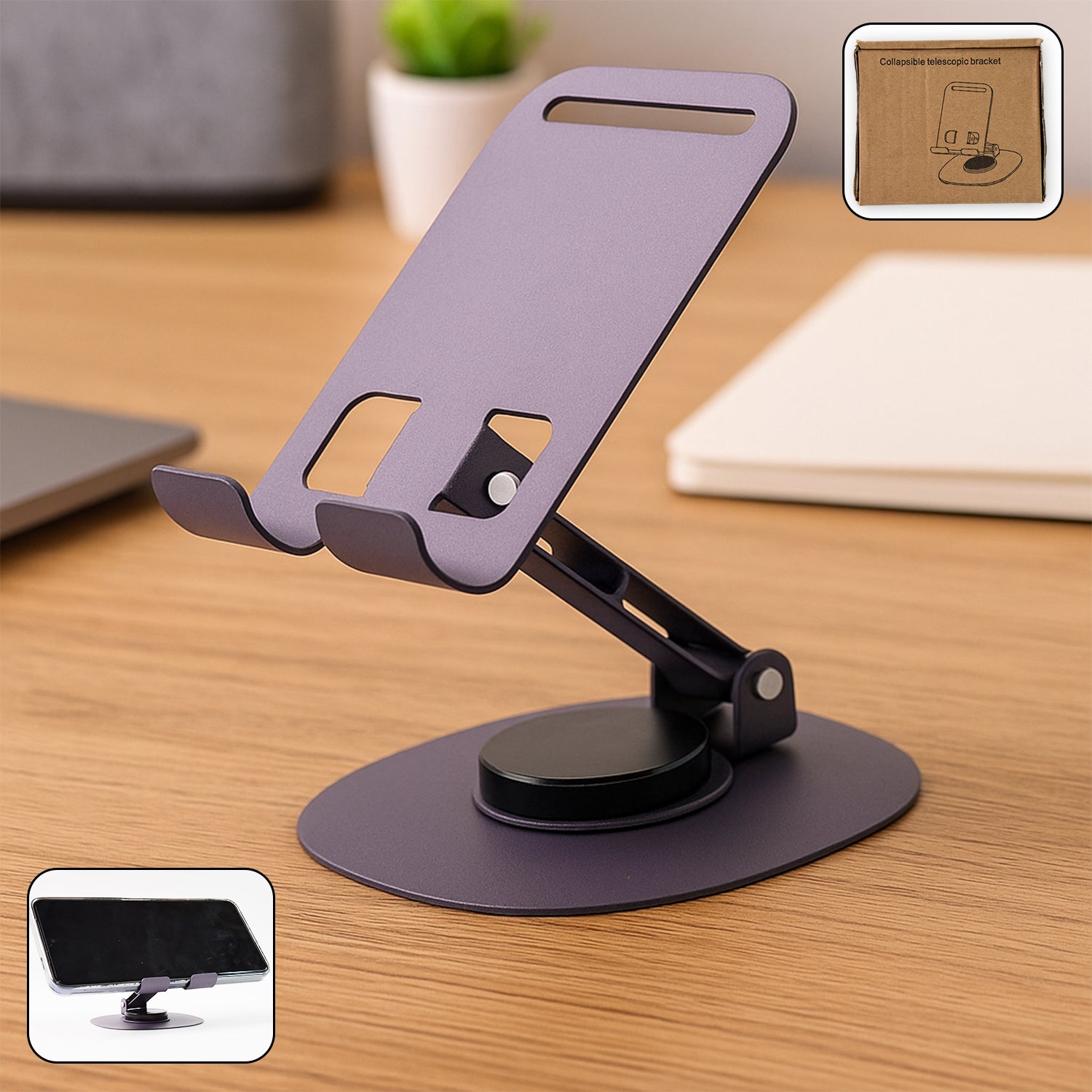 Mobile Stand Foldable & 360° Rotatable Mobile Stand (1 Pc)