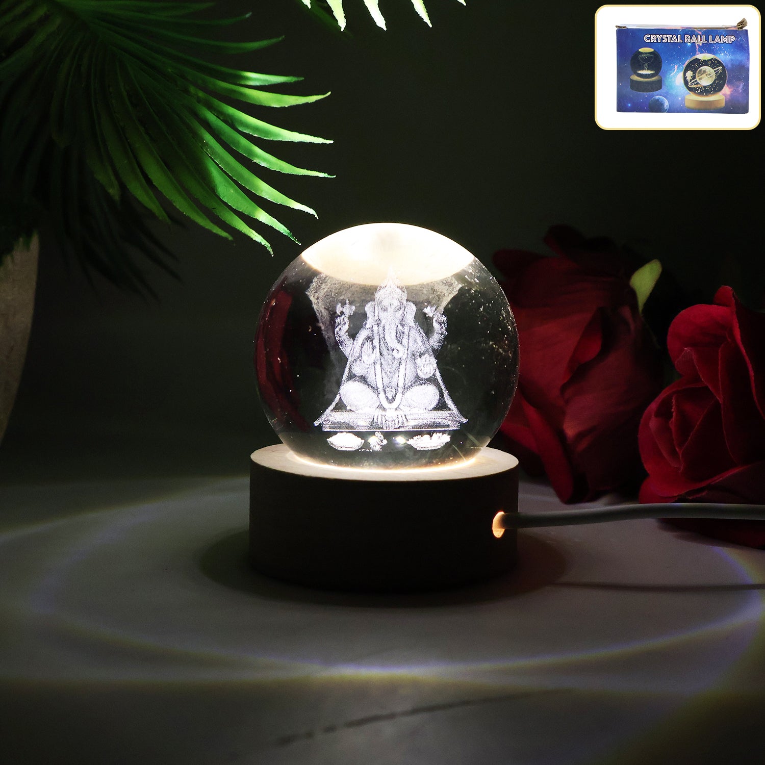 3D Crystal Ball lamps for Bedroom 3D Lamps for Home Decoration 3D Crystal Ball Night Light Gifts for Women Gi…