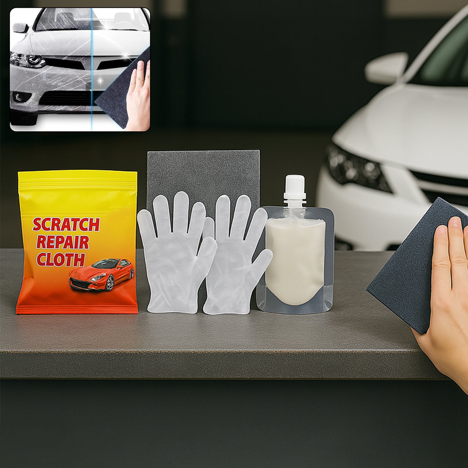 Nano Magic Car Scratch Remover Cloth, Multipurpose Scratch Repair Cloth, Cloth for Car Paint Scratch Repair,…