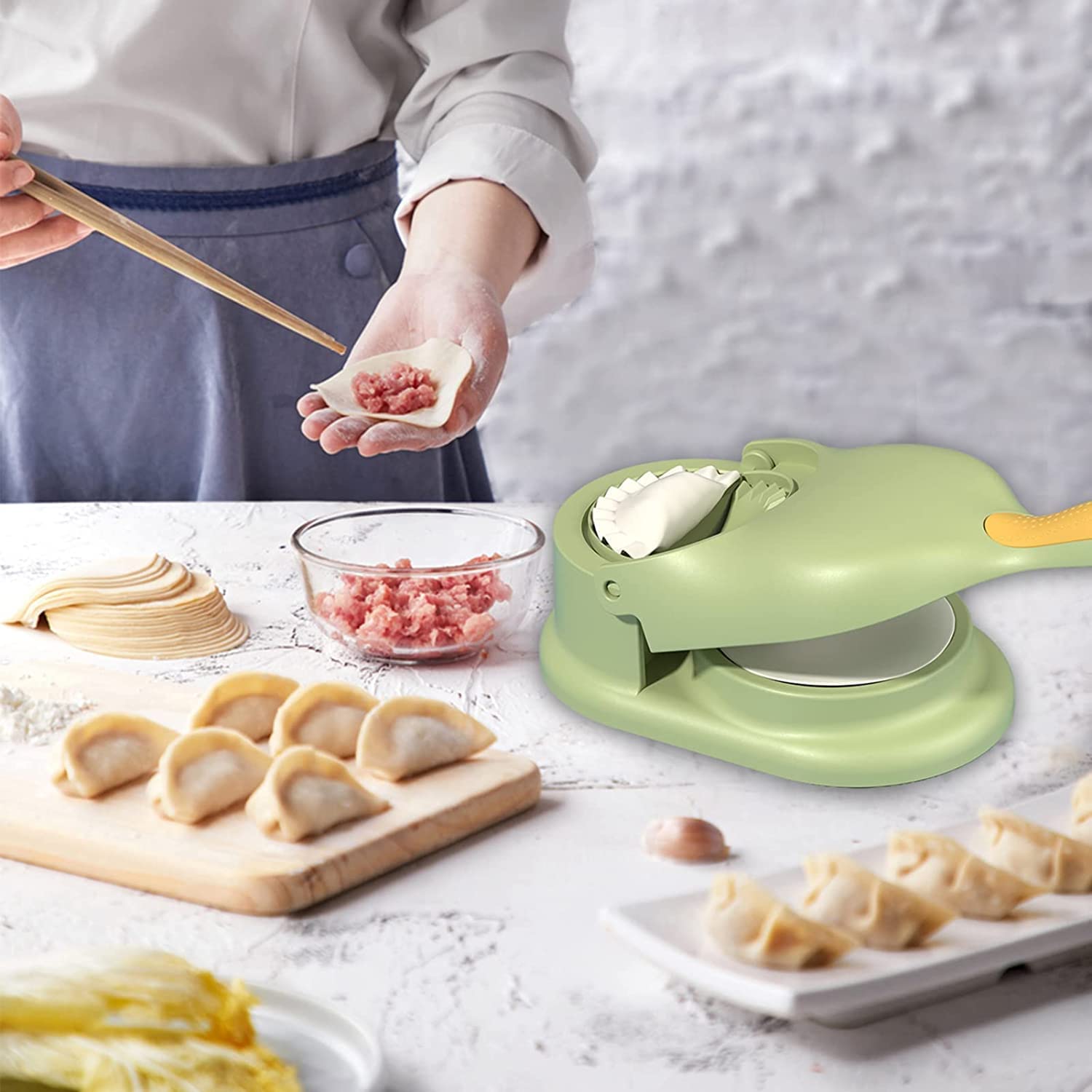 2-in-1 Dumpling Press Mould for Gujiya & Momos