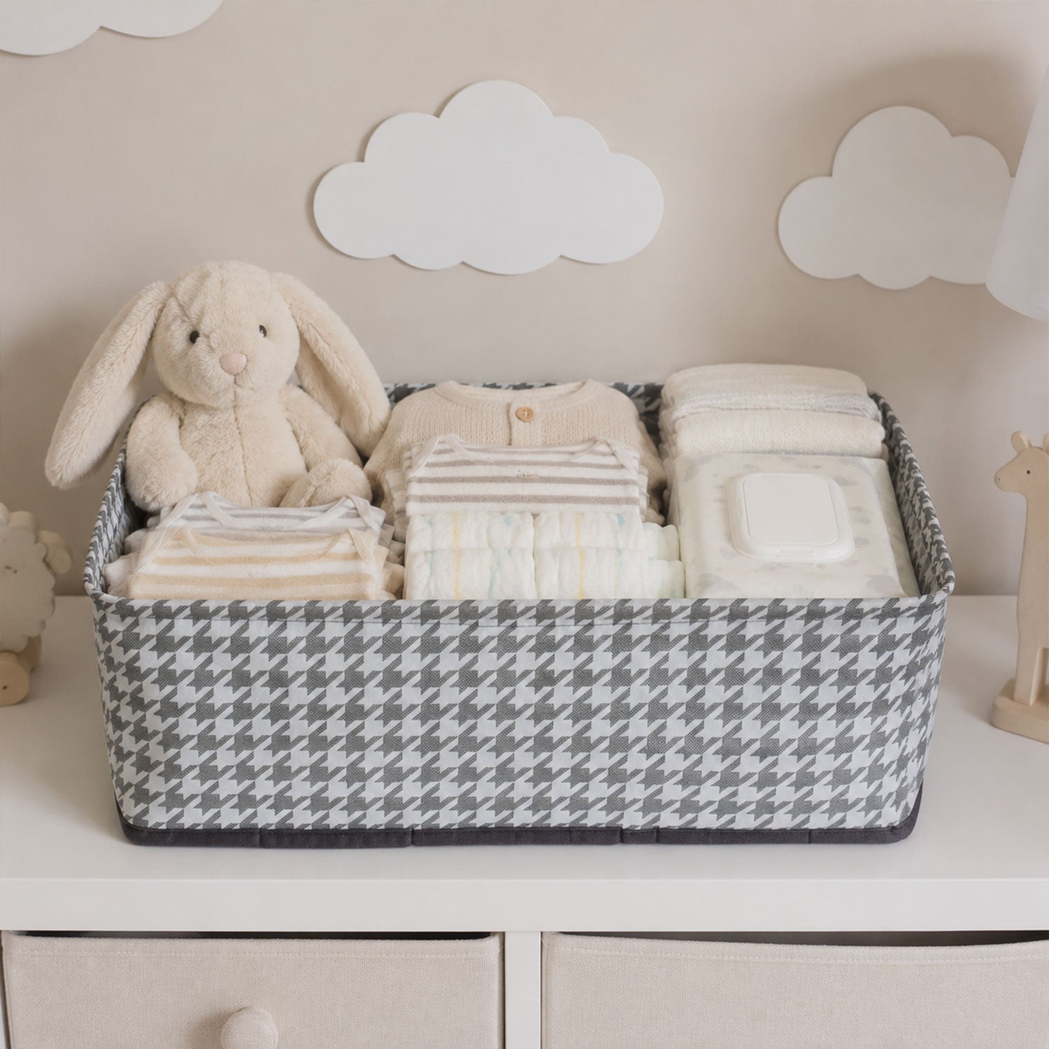 Foldable Cloth Organizer Basket – Space-saving Home Storage