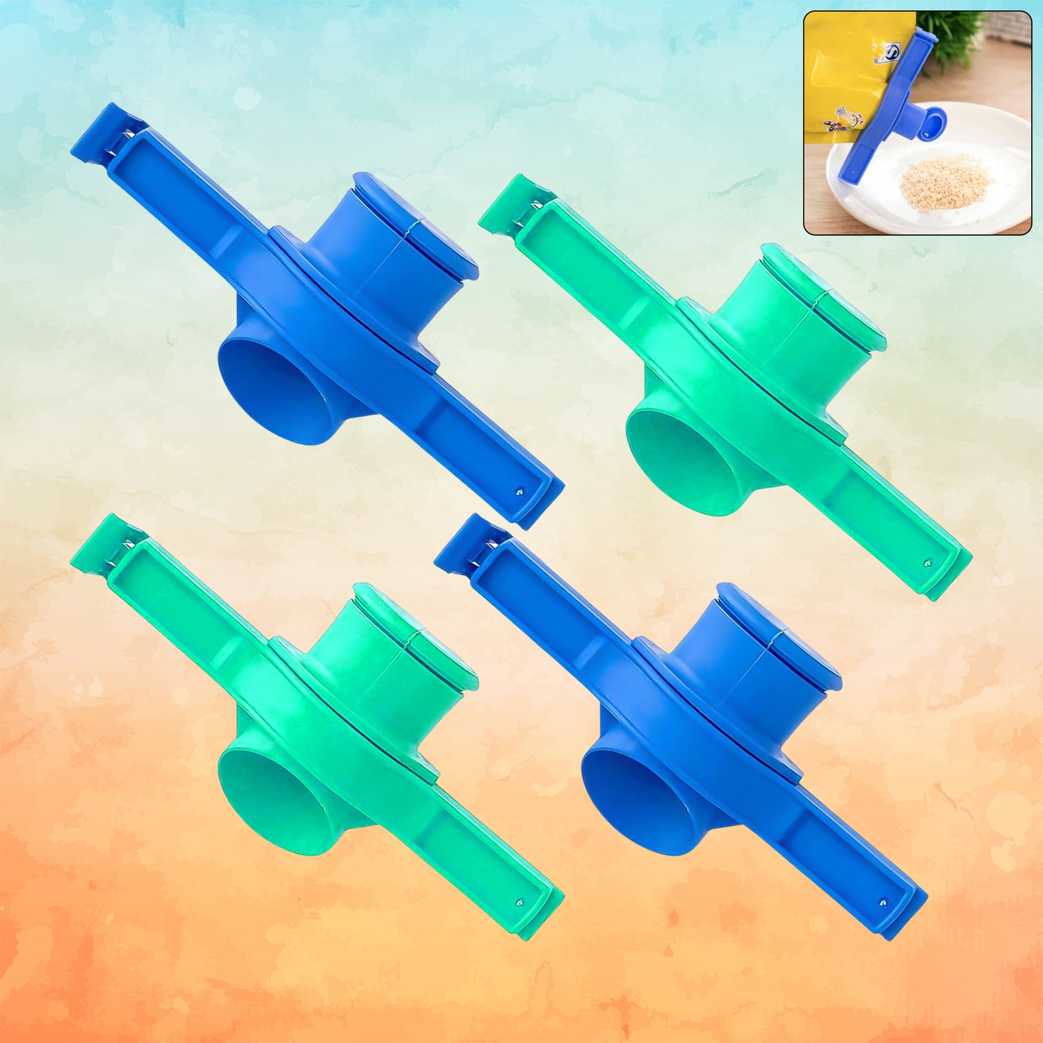Packet Pourer & Sealer Clip - (4 Pc)